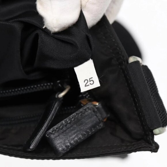 PRADA Shoulder Bag Nylon Black Silver - Picture 15 of 16